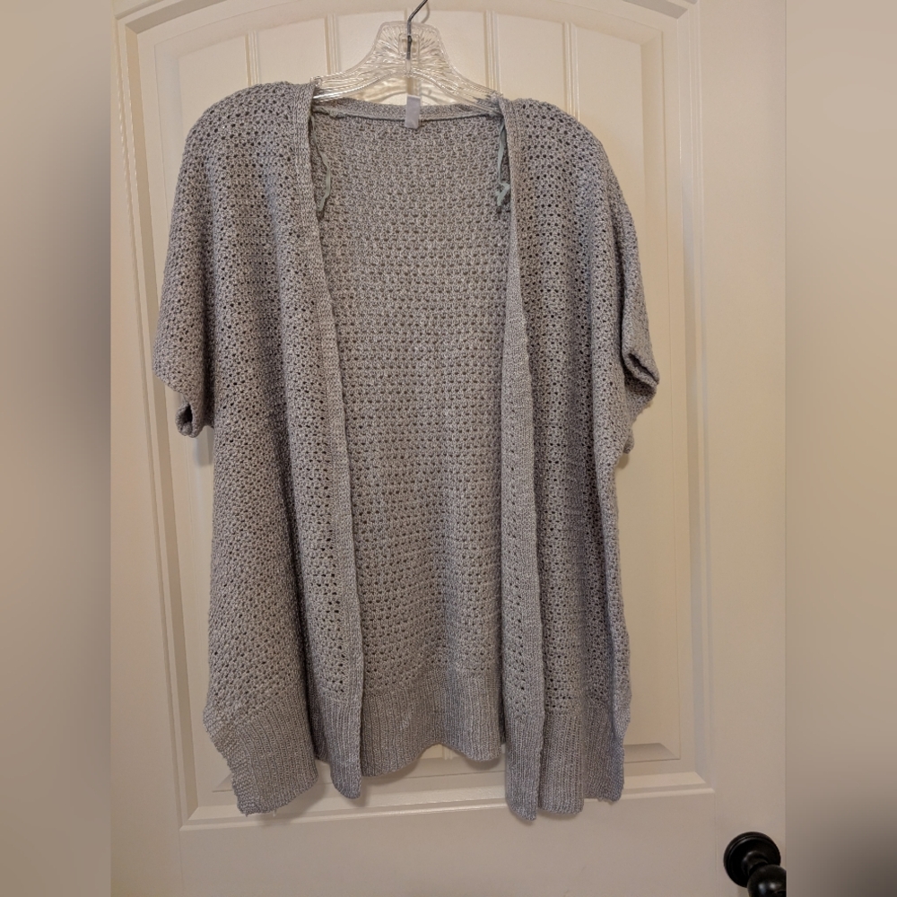 Wishlist Light Gray Knit Cardigan